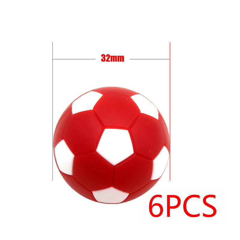 6PCS/lot 32mm Small Soccer Ball Mini Table Football Balls Black White Soccer Ball for Entertainment Flexible Trained Relaxed Toy: light green