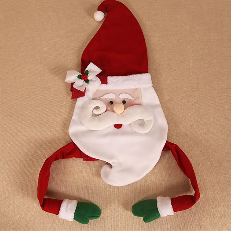 Christmas Tree Toppers Santa Claus Hat Decoration Red Christmas Home Decoration Tree Top Decoration