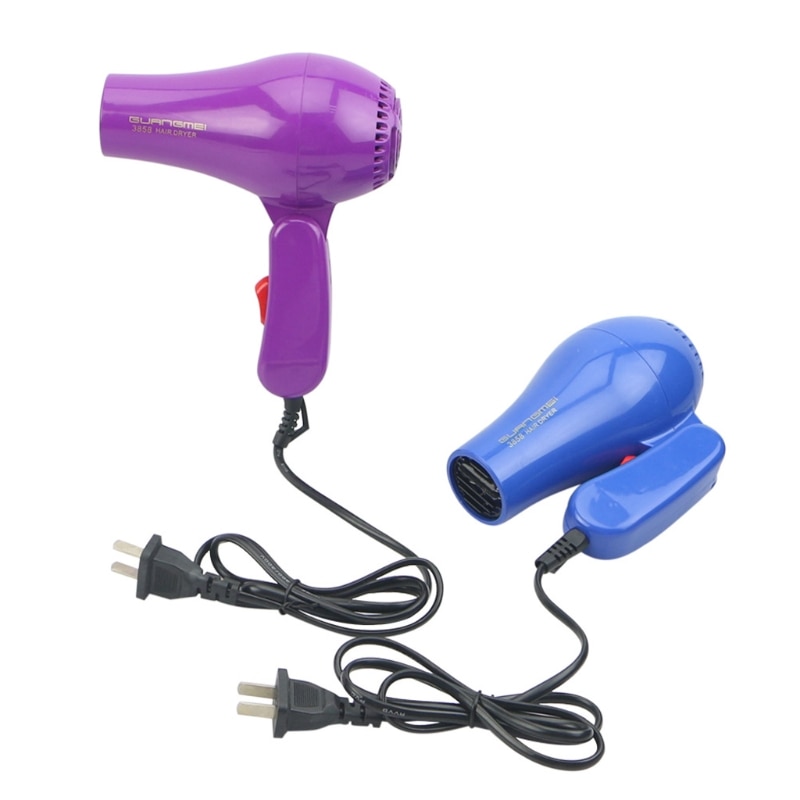 Sèche-cheveux 220V sèche-cheveux 850W voyage sèche-cheveux Compact souffleur pliable Portable prise américaine
