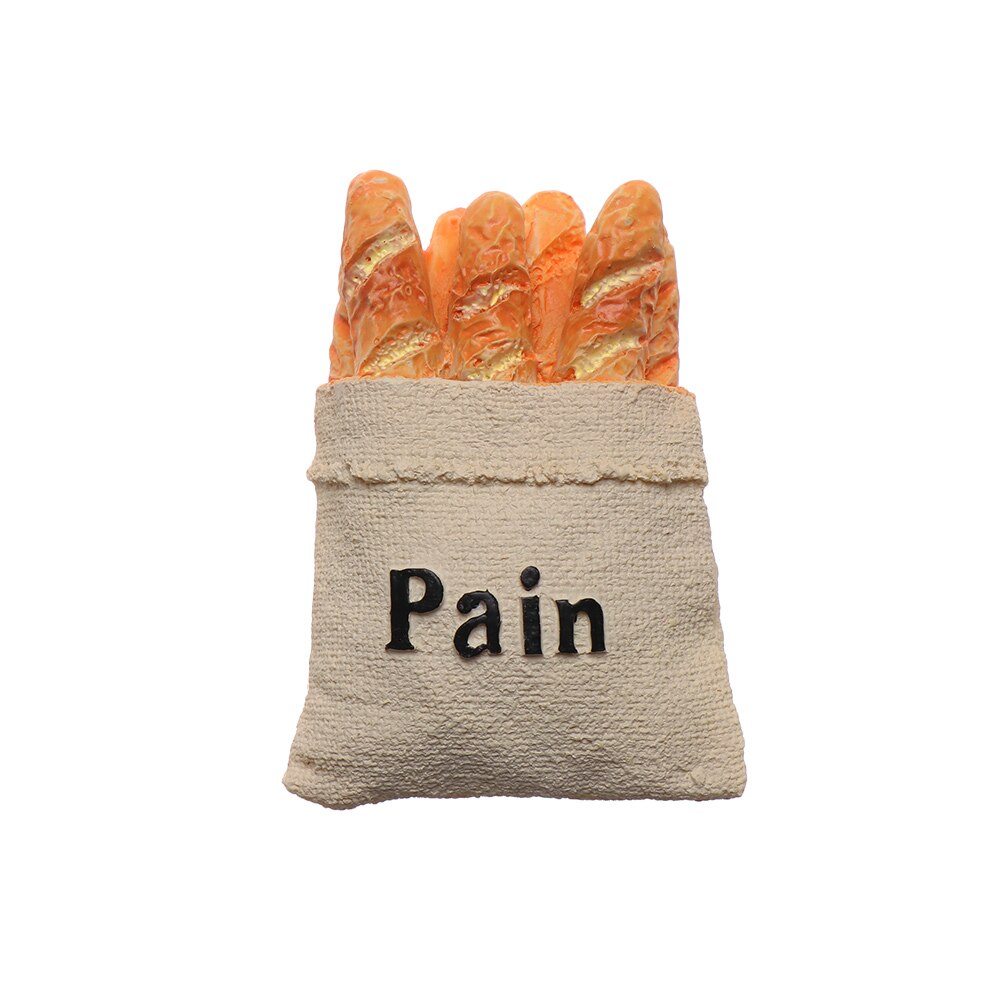 Refrigerator Ornament Whiteboard Kitchen Tools Fridge Magnet Cartoon Food Shape Bread Egg Milk Magnetic Stickers: Type   10