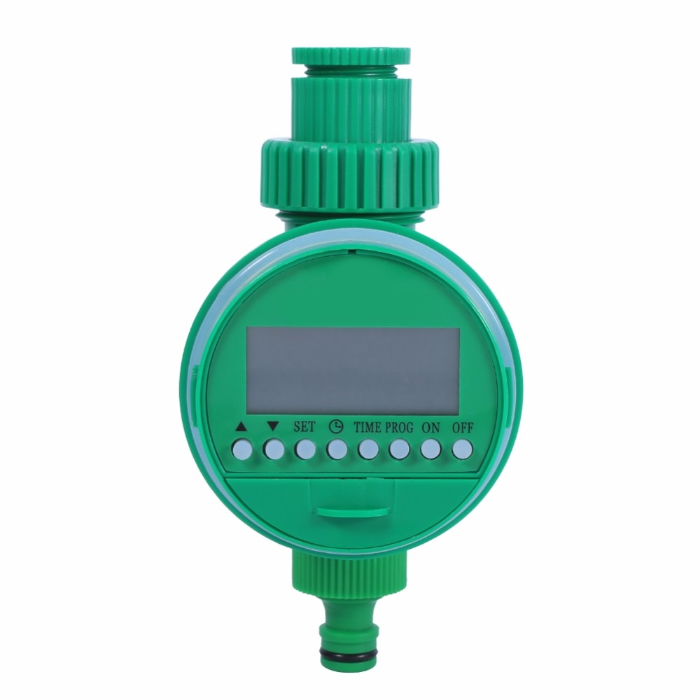 Elektronische watertimer van kunststof, analoog digitaal horloge, waterdichte automatische irrigatie tuinset controller