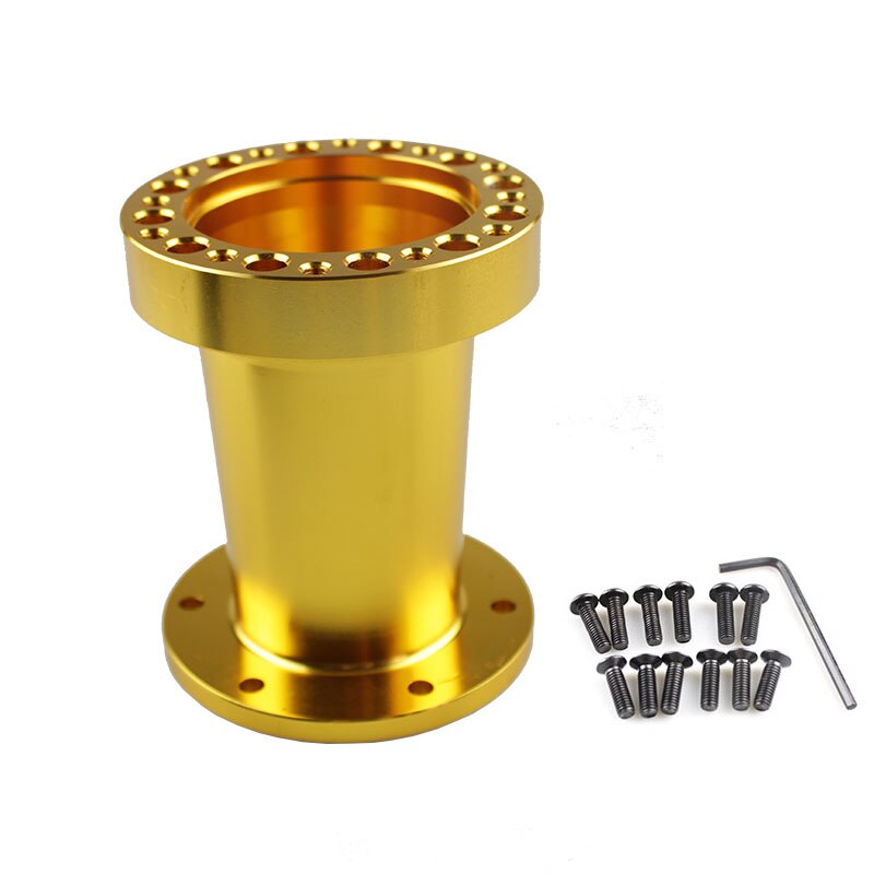 RASTP-Universal Racing 51mm 76mm 101mm Height Steering Wheel Quick Release Snap off Hub Adapter Boss Kit Adapter Spacer RS-QR007: Gold101mm