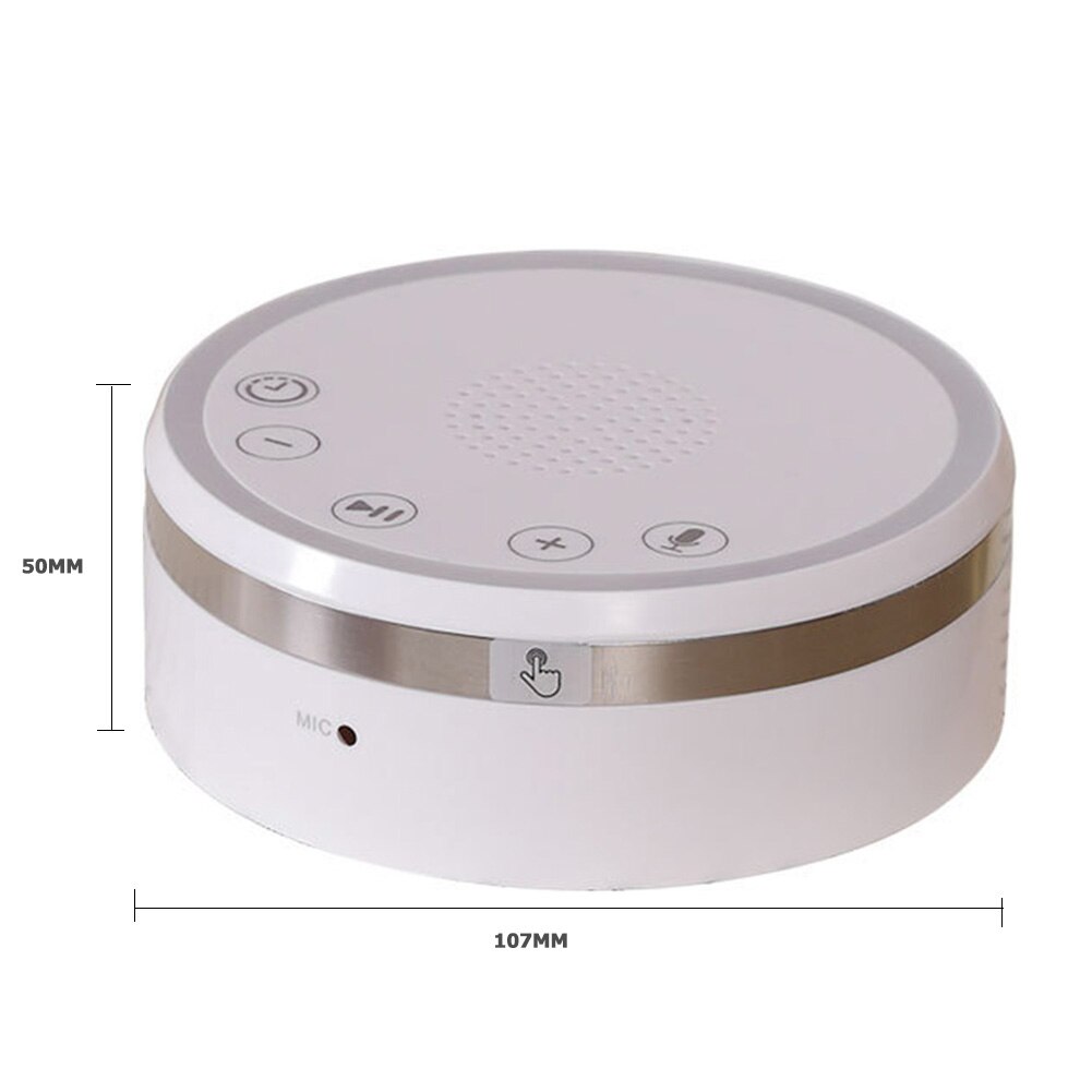 Portable White Noise Sleep Instrument Decompression Hypnotic Home Sleep Monitor Aid with Multifunctional Timing Breathing Light