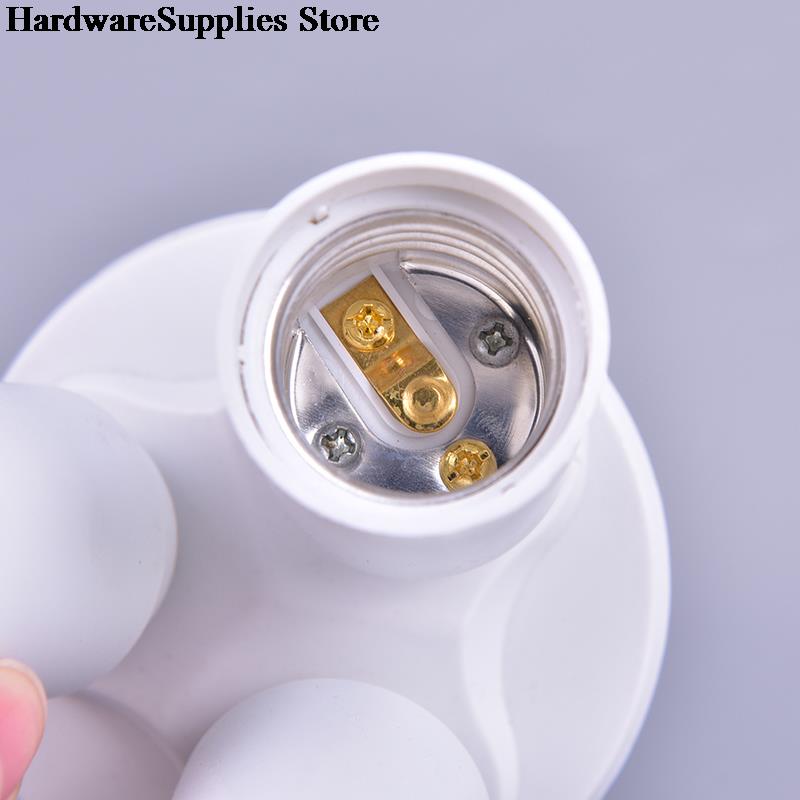 3 in 1 e27 stikkontakt splitter lys lampe adapter adapter holder konverter 110v-230v