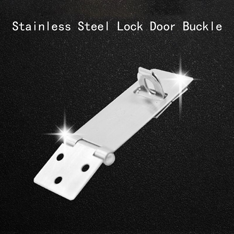 Portable Home Stainless Steel Hasp Door Lock Buckle Locker Latch Bolt Secure