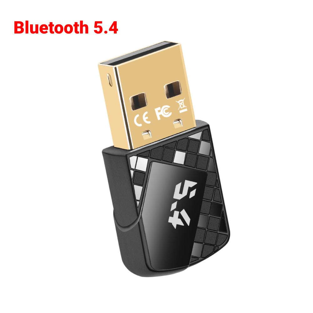 USB Bluetooth Adapter Dongle Bluetooth 5.4 for PC Laptop Speaker Audio Receiver Wireless Mouse Keyboard USB Transmitter: Brown