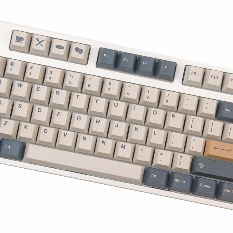 140 Keys GMK Coffee Mocha Keycaps Cherry Profile PBT DYE Sublimation Mechanical Keyboard Keycap For MX Switch