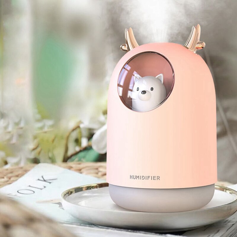 300ML Cute Pet Ultrasonic Air Humidifier Aroma Ess... – Grandado