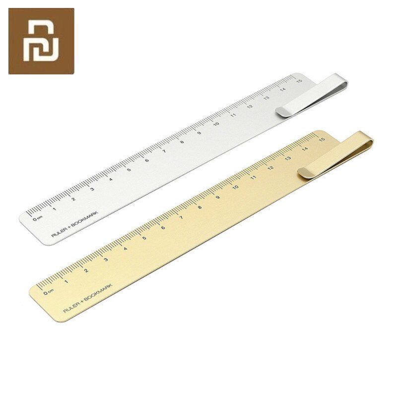 5color Kaco Metal Ruler 15cm Lightweight Portable Straight Rulers Stainless Steel Office Measurement Tool Precision