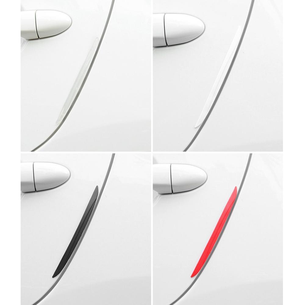4Pcs Universal Car Side Door Edge Protector Strip Scrape Guard Bumper Guards Rearview Mirror Protection Sticker Accessories