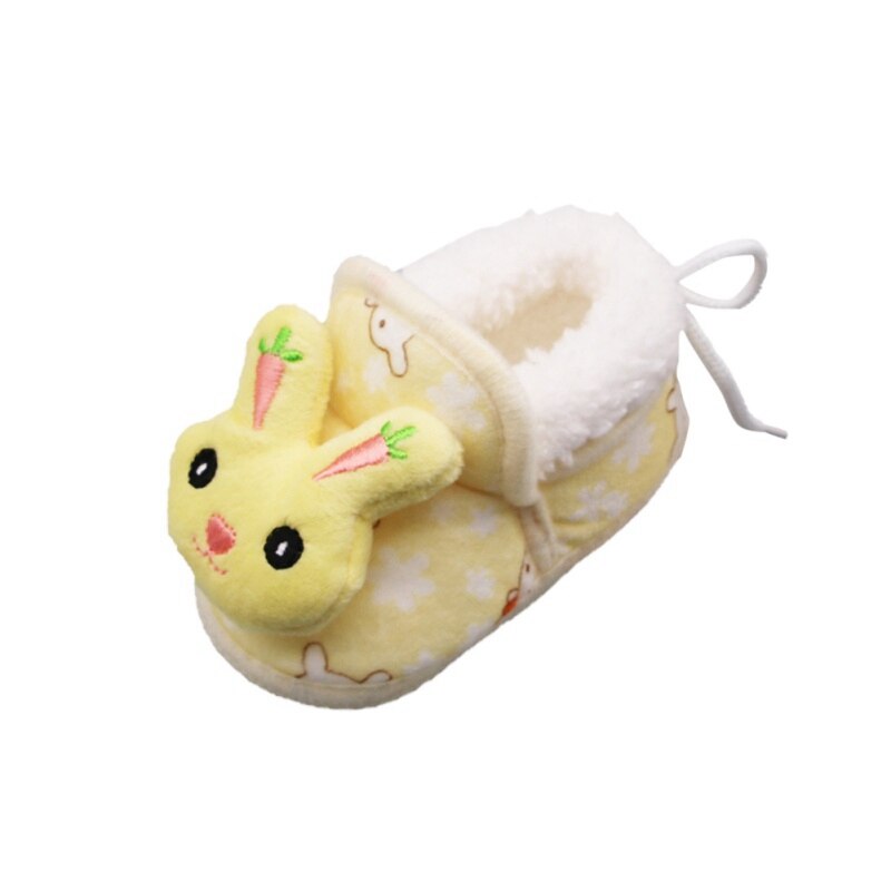 Winter Warm Baby Cartoon Rabbit Slipper Infant Warm Fleece Cotton Baby Shoes For Boys Girls: Y / 7-12 Months