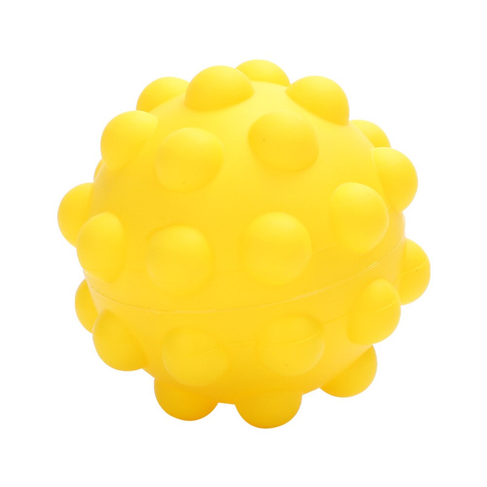 7 eksklusive stiler 3d fingerleker ball spill anti stress kawaii popit figet barn leker 3d fidget leker ball barn: Gul