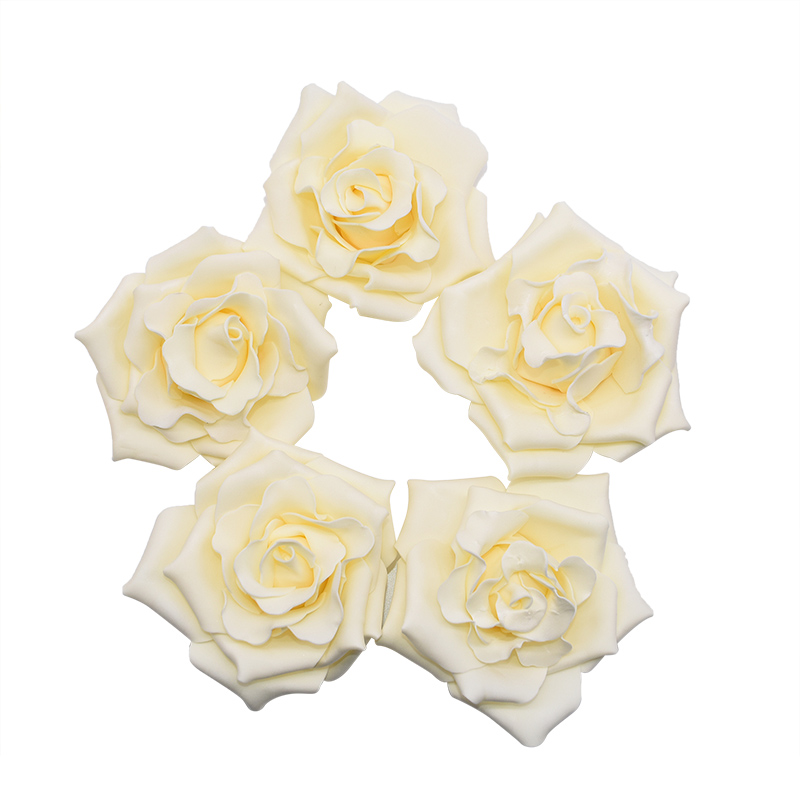 Roses artificielles en mousse 10cm 10 pièces | Têtes de fleurs artificielles pour Bouquet de mariage, couronne décorative pour la maison, décoration en boule bricolage pour mariage: F11
