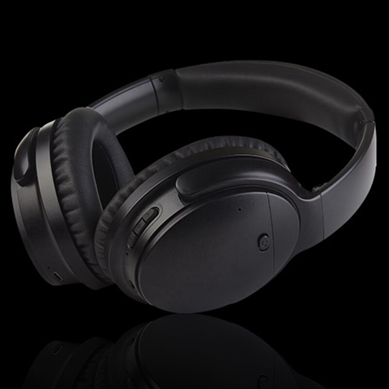 ANC On-Ear Noise-Canceling Headphones with Microphone Wireless Headphones 30 Hours Travel/Work/Mobile Entertainment Time
