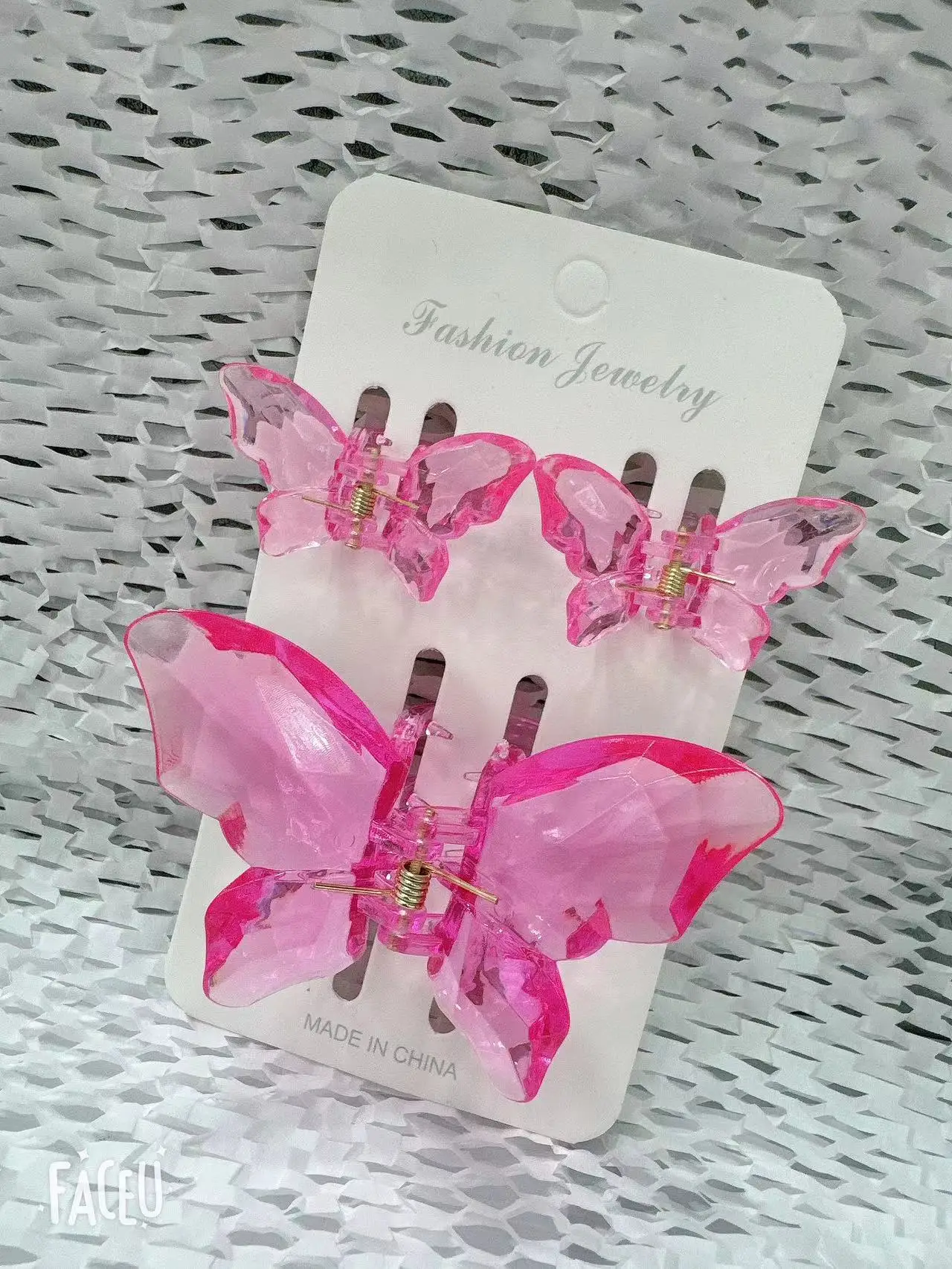 Horquilla de cola de caballo de hada multicolor de estilo coreano, diadema para el pelo, clip de mariposa, accesorios para el cabello femenino de Súper Hada