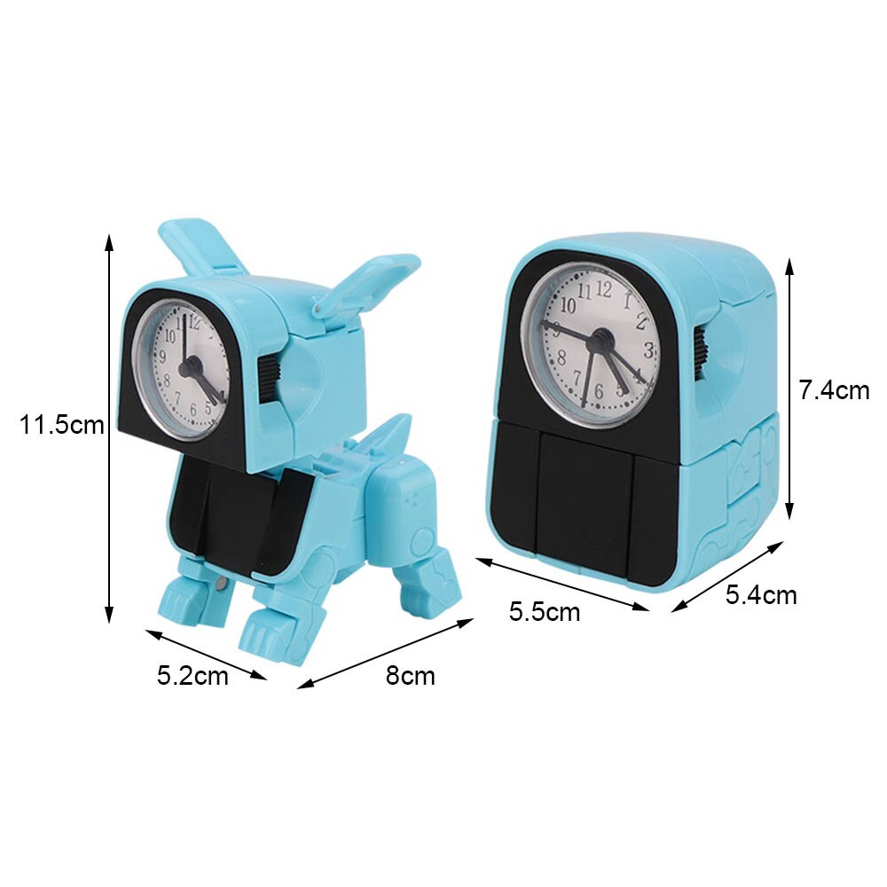 Multifunction Mini Dog Shape Clock Toy Cute Variant Alarm Clock Robot Toys Early Education For kids Baby Cute Puppy Walking Toy