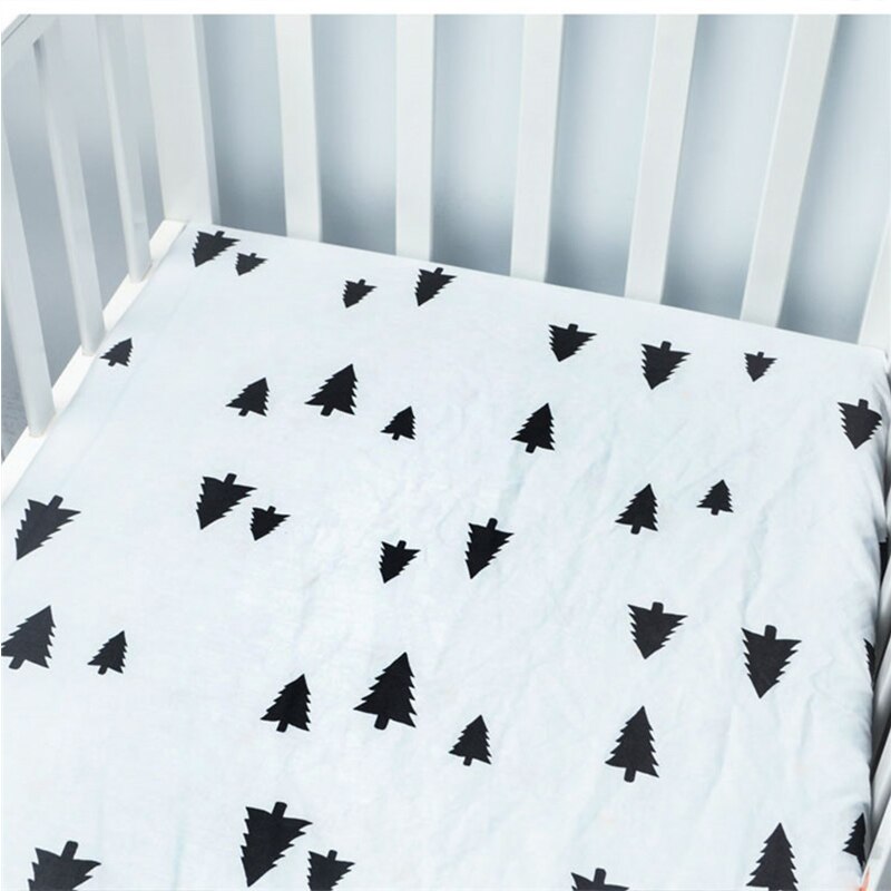 Sábana ajustable para bebé de 130x70 cm, Sábana 100% de algodón textil para el hogar, cubre sábanas, Protector de colchón, sábana para cuna, juego de cama para bebé
