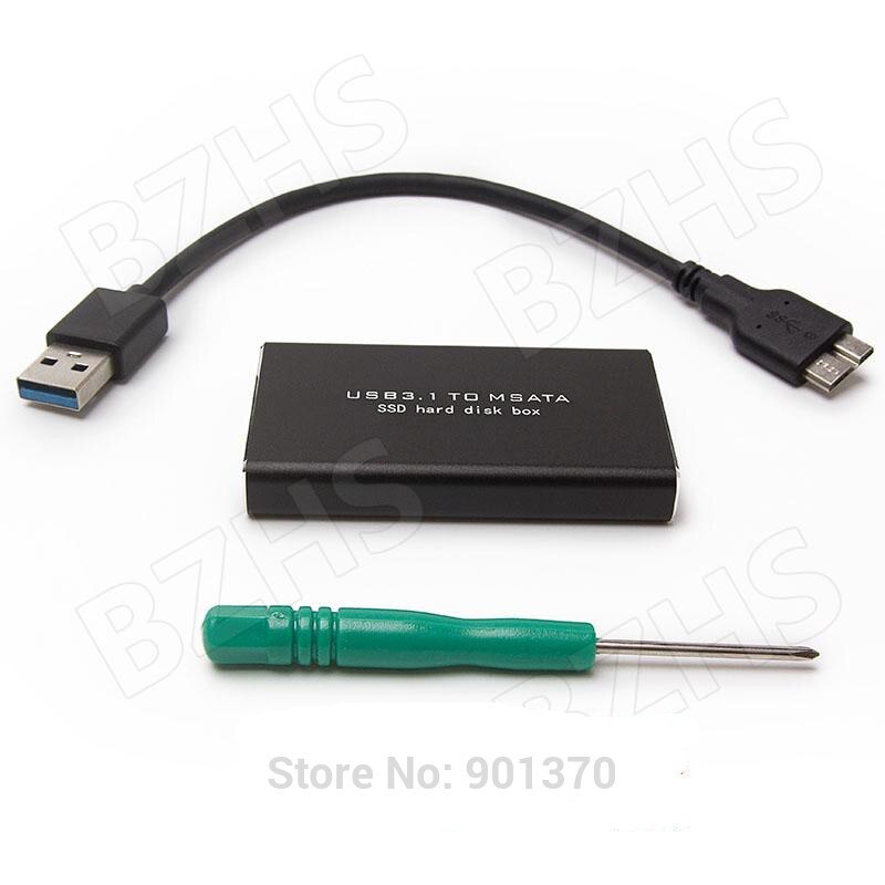 Brand Msata TO USB 3.1 Adapter Converter SSD Enclosure Hard Disk Case 100% Positive feedback