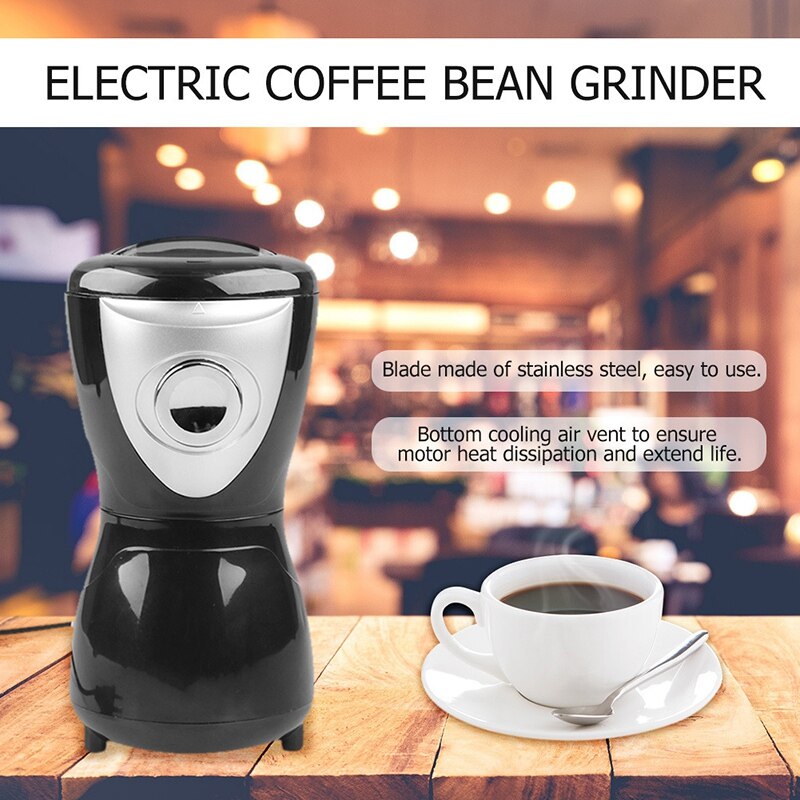 Draagbare Mini Elektrische Koffieboon Molen Met Roestvrijstalen Mes Multifunctionele Bean Noten Koffiemolen Mixer Machine Uk Pl
