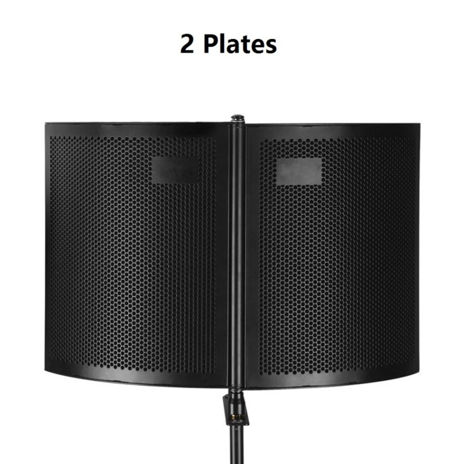 Recording Microphone Wind Screen Board Sound-absorbing Cover Microphone Sound Insulation Screen Sound-proof Plate: 2 Plates