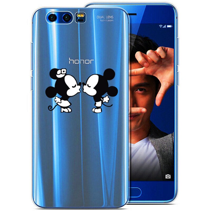 Arvin Silicone Case for Huawei Honor 9 Soft TPU Case for Huawei Honor 9 Premium Slim Crystal Clear Transparent Painting Fundas: 13