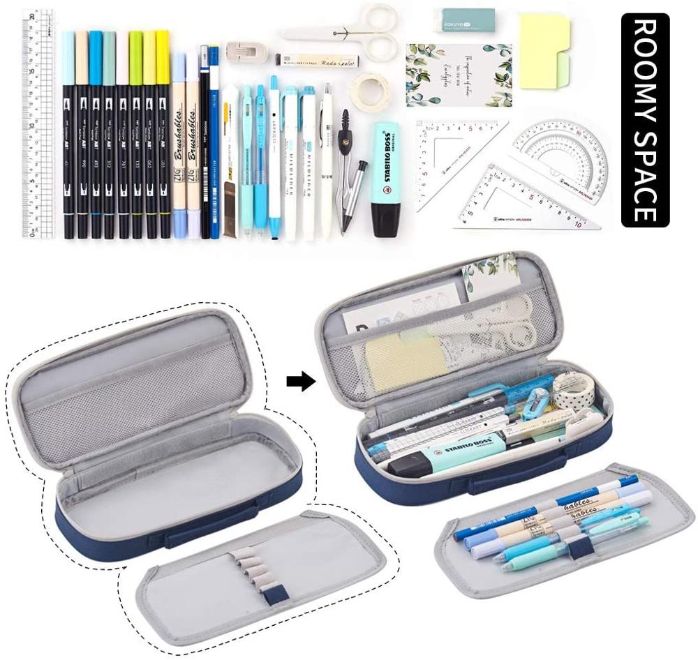 EASTHILL pencil case Medium capacity Pencil case Lovely pencil case with zipper stationery storage box office school suitab