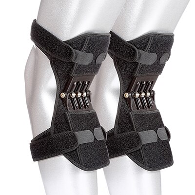 Almohadillas para soporte de articulaciones, 1 par, almohadilla de escalada transpirable, almohadillas para soporte de rodilla, estabilizador potente de rebote para rodilla para exteriores: 1 pair