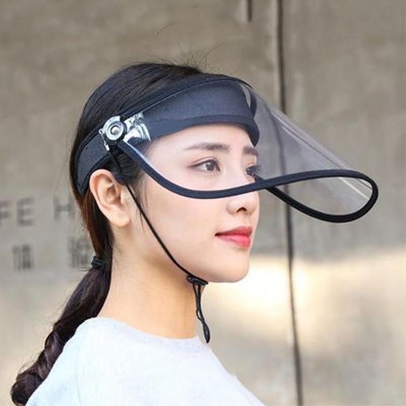 Protective Cap Transparent Anti-fog Protection Sun Saliva Empty Top Hat Men Women Hats
