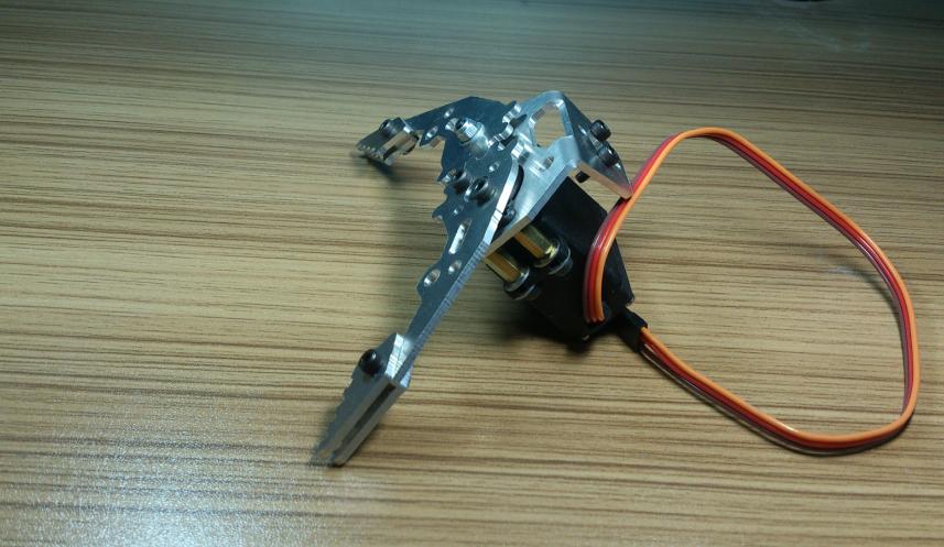 Small Metal Robot Claw Robotic Gripper Mechanical Arm Clamp with 180 Degree Servos for Arduino DIY Project STEM Toy Parts