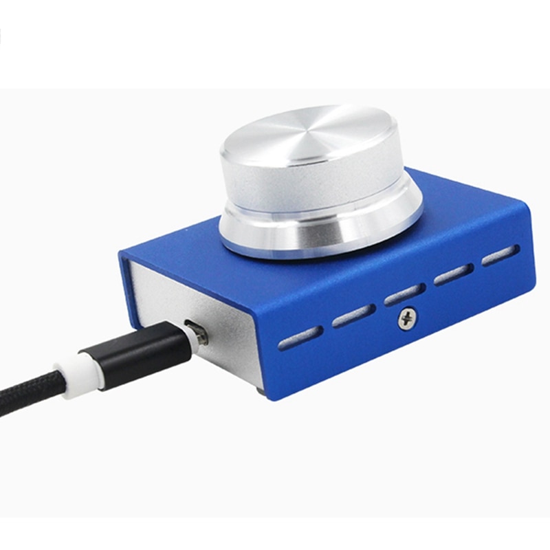 Usb Volume Control, Lossless Pc Computer Speaker Audio Volume Controller Knob, Adjuster Digital Control With One Key Mute Functi