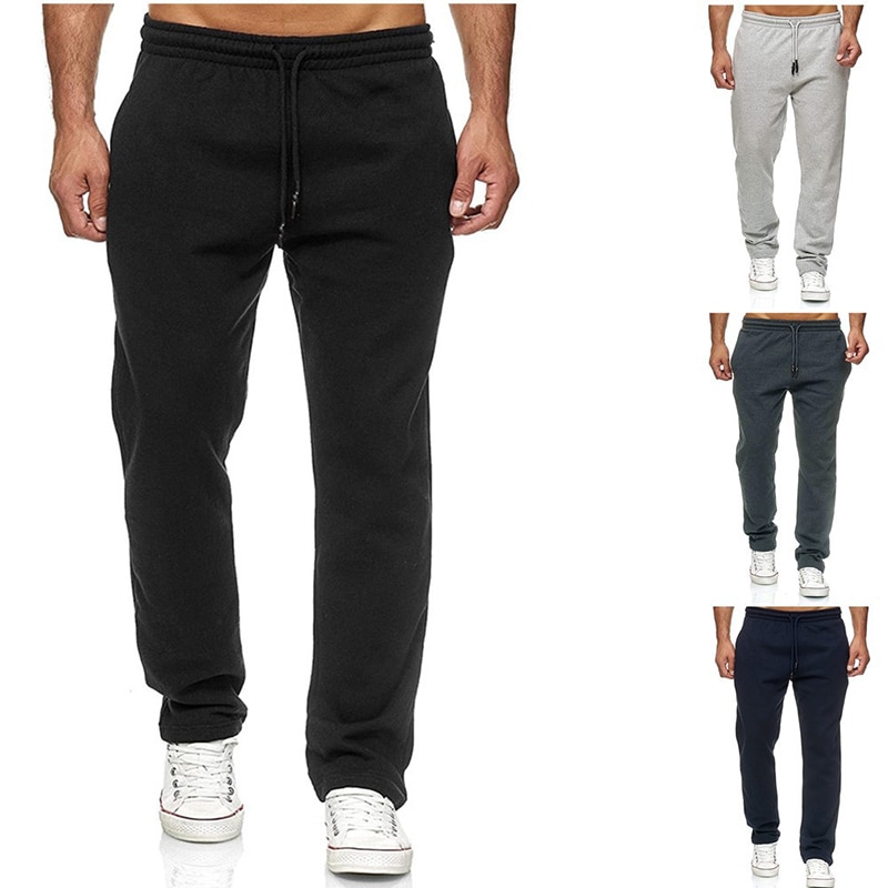 Jogging Katoen Sport Mannen Joggingbroek Lange Track Broek Sport Mannen Rechte Broek Basketbal Run Voetbal Jogging Fitness Broek