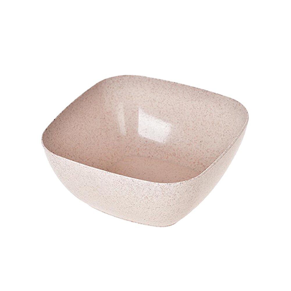 Cuenco cuadrado para ensalada, Bol de paja de trigo para sopa, respetuoso con el medio ambiente, para aperitivos, fruta seca, plato de almacenamiento