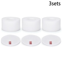 Filtro de esponjas para aspiradora vertical, accesorios de repuesto blancos para Shark NV601UK NV601UKT NV600UK, 3 piezas de limpiador