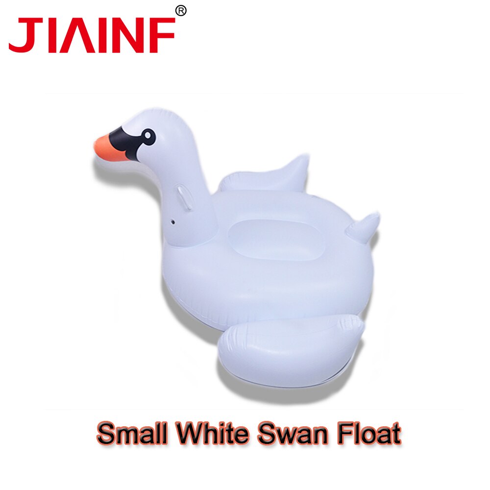 JIAINF Nette Aufblasbare kleine weiße schwan Schwimm Reihe schwimmen Pool float insel partei spielzeug Für Kinder schwan weiß Wasser Float
