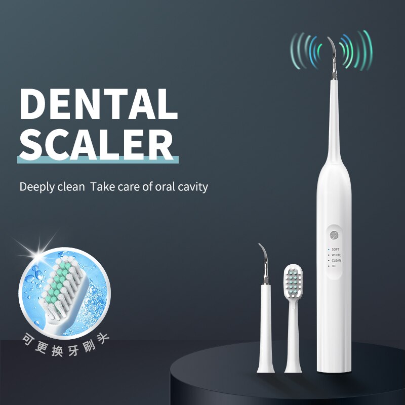 Cepillo de dientes eléctrico sónico para limpieza Dental, removedor de placa de sarro, raspador para blanqueamiento Dental