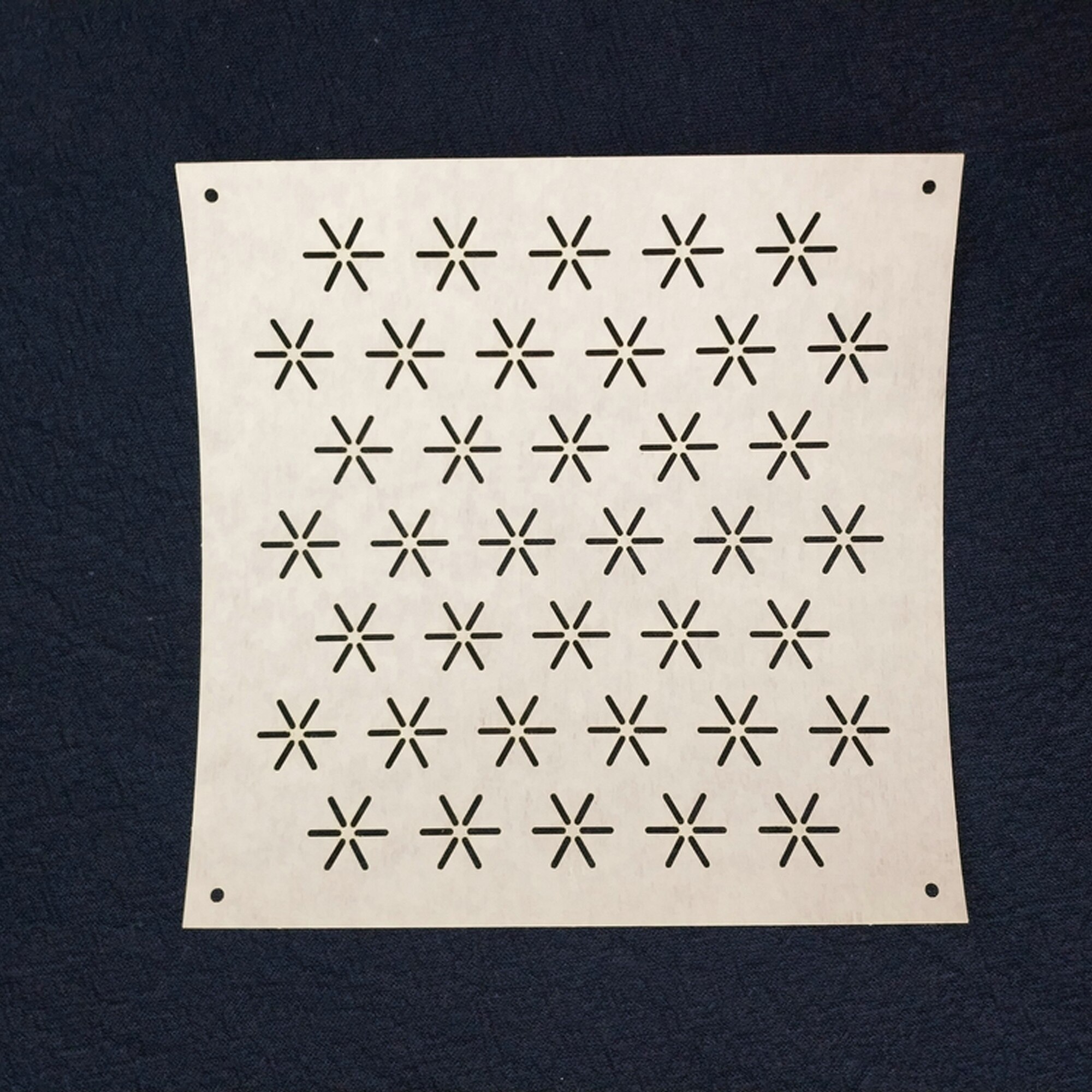 Sashiko Stencil,Sashiko Embroidery Pattern,Quilting Stencil,4" Diameter,9 Pattern Options: 1