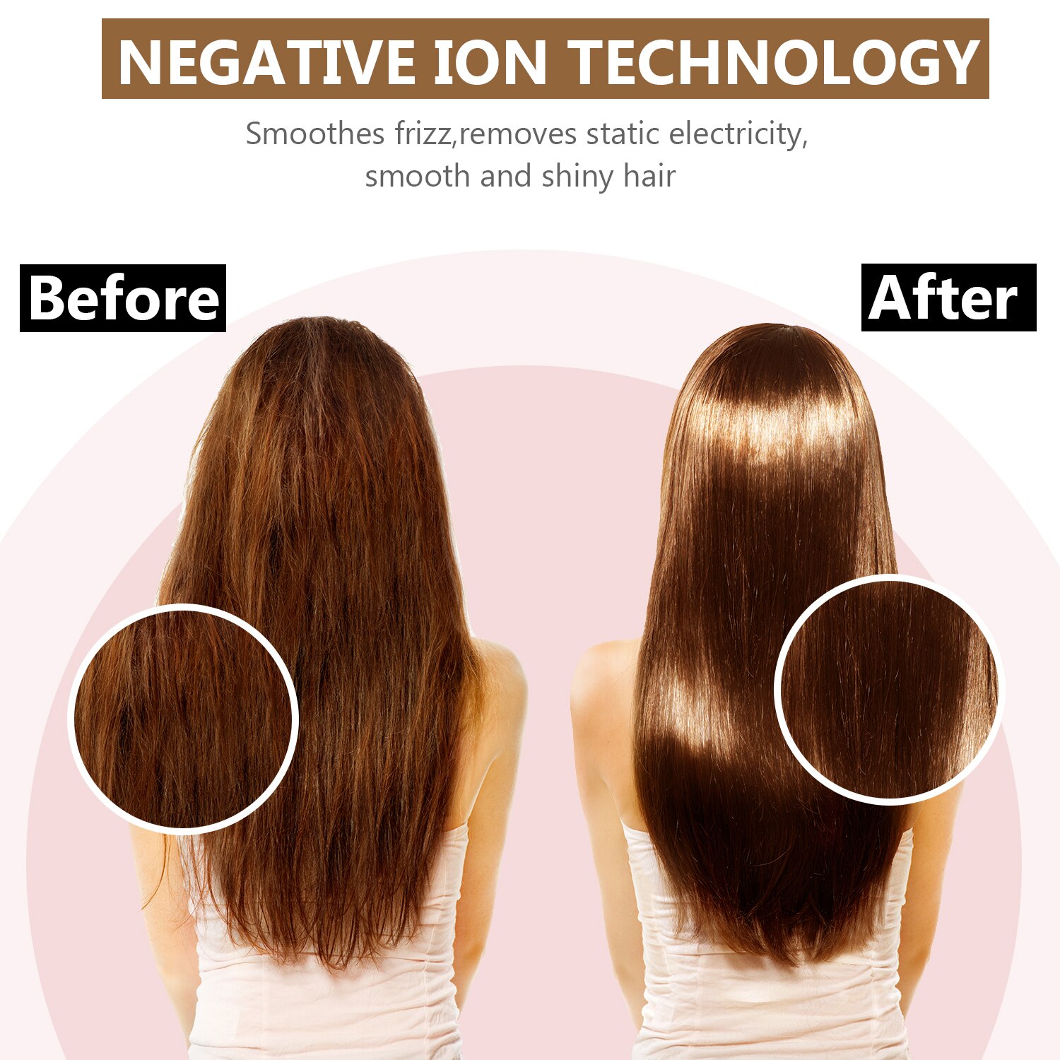 Multifunctional Hair Dryer Radiation Free Ionic Infrared Ceramic Low Noise Compact Blow Strong Wind Salon Dryer Hairdryer