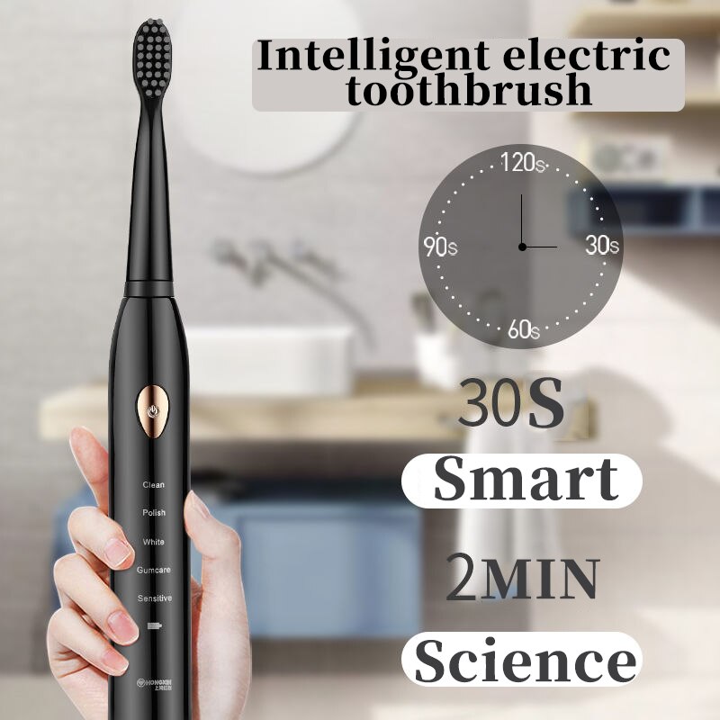 Smart Sonic Electric Toothbrush XaoMi Electric Toothbrush Best 5 Modes USB Rechargeable With Replacement Brush Head