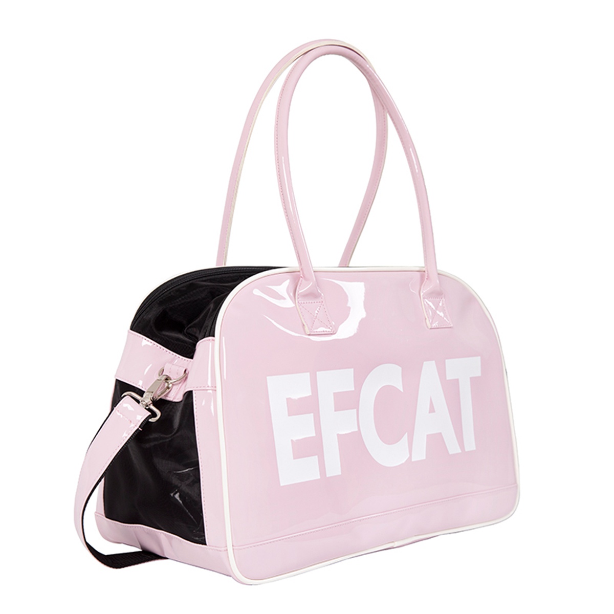 Grote Hond Kat Draagtas Mode Zilveren Tas Vervoer Carrying Voor Puppy Kitty: Pink