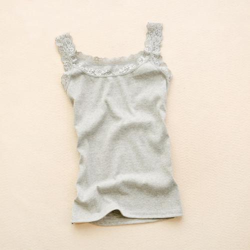 Dame tank top sommer blonde vest med u-hals ærmeløs casual slim fit tank top skjorte топ женский майка женская: Grå