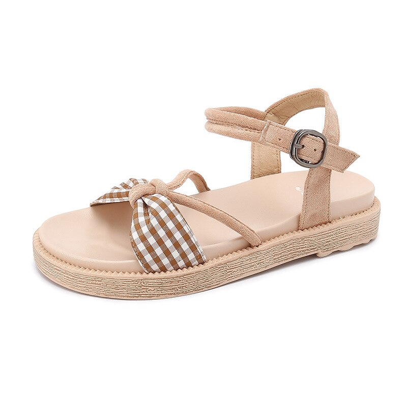 Chunky sandaler sommerhæl sandaler platform sandalen dame chaussure pour femme espadriller sandalier kvinde sko: Beige / 37