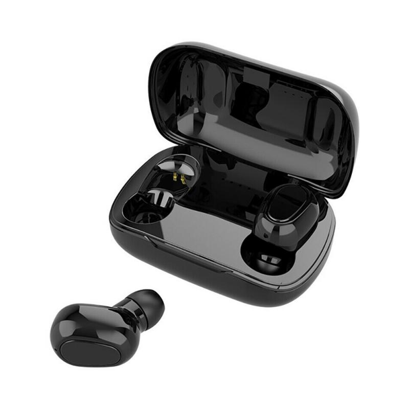 L21 TWS Wireless Bluetooth Headphone Waterproof 9D Stereo Headset Bluetooth 5.0 Touch Control Earbuds 350mAh PowerBank Headphone: Default Title