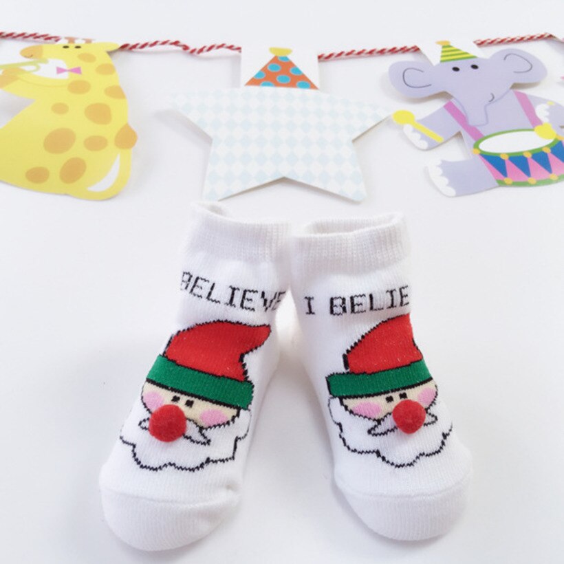 Christmas Baby Socks Children Santa Socks Girls Boys Sokjes Soft Kids Socks Born Toddler Newborn Socks baby clothes