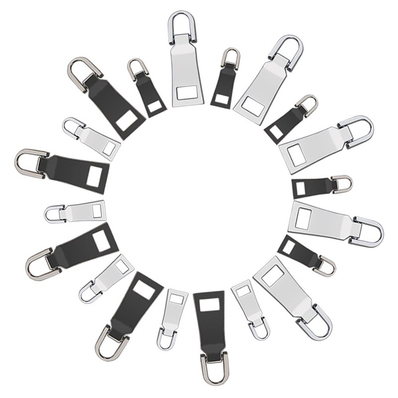 20 stuks rits treklipjes vervangende zware rits fixer rits tags reparatie treklipje voor kleding, koffer, rugzak, doe-het-zelf knutselwerkje