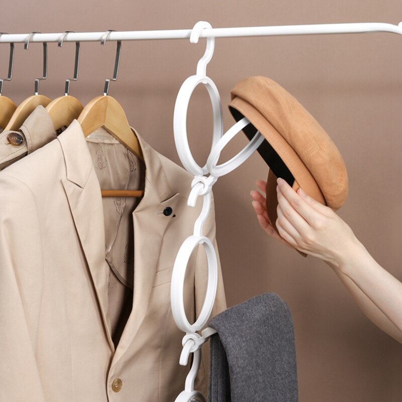 1Pc Adjustable Cap Organizer with Door Back Storage Hanging Strip Door Cap Rack Baseball Cap Holder Organizer Closet Hanger