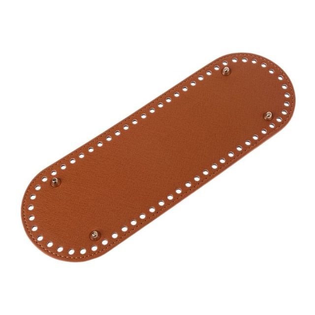 Almohadilla de cojín para hacer bolsos, bolsa moldeadora inferior para bolso de hombro, DIY, accesorios de bolso, fondo ovalado para bolso de punto, 30x10cm: Brown