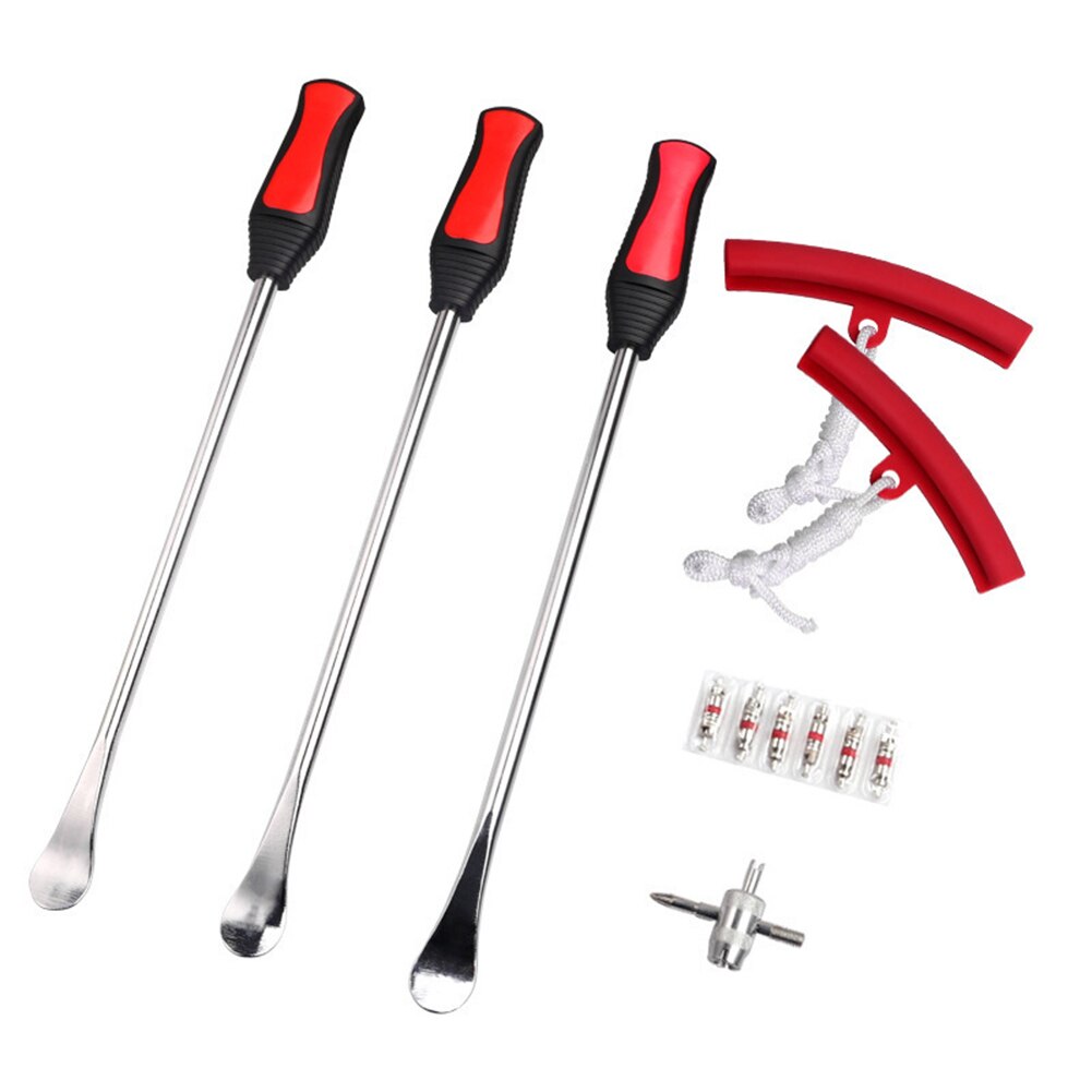 Juego de llantas para bicicleta, cambio de palancas de repuesto para rueda de motocicleta, cuchara automática, Protector de llanta, herramienta de reparación de neumáticos: Three piece suit