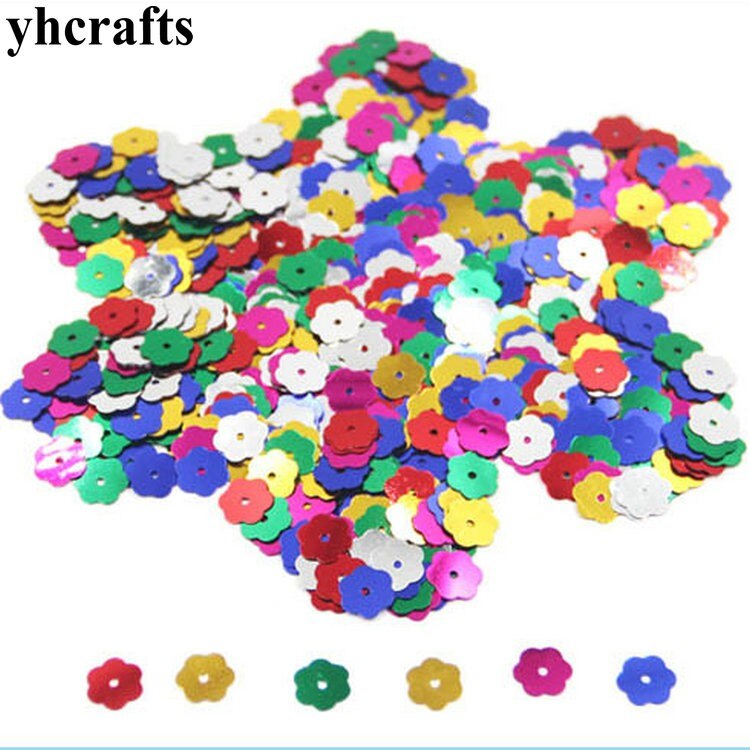 20 grammi/lotto. 15 millimetri stella con foro paillettes materiale Mestiere Scuola Materna artigianato Creativo attività articolo l'apprendimento di colore tariffa il vostro proprio: 20gram 8mm