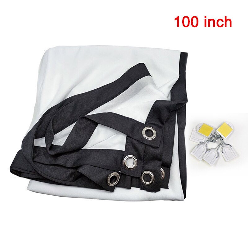 Portable Foldable Projector Screen 16:9 HD Outdoor Indoor Home Cinema Theater 3D Movie GK99: 100inch