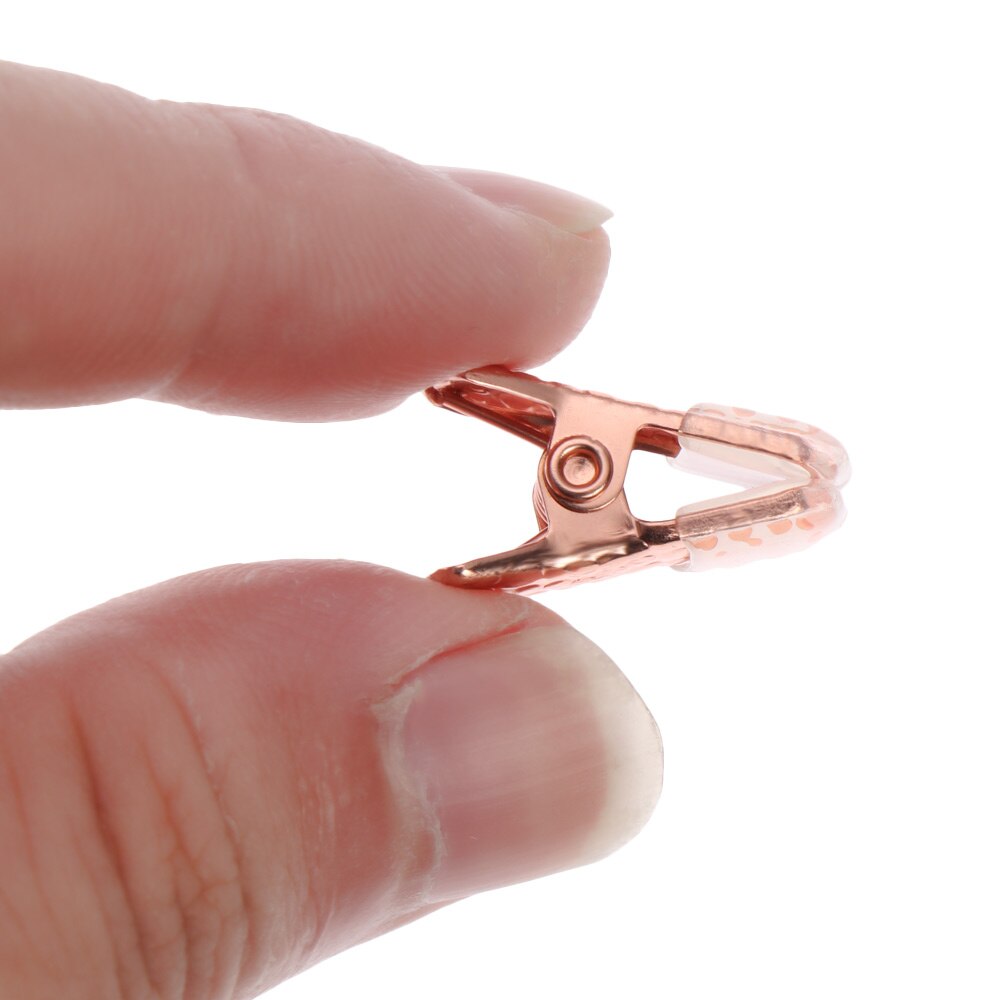 10 sztuk/zestaw metalowa plakietka identyfikacyjna smycz posiadacz karty klip smycz łańcuszek robić okularów klip anty-Stracony biżuteria chwyt mocowania akcesoria linowe